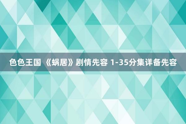 色色王国 《蜗居》剧情先容 1-35分集详备先容